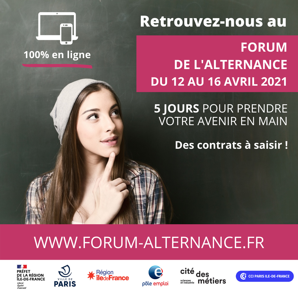 RDV au Forum de l'alternance du 12 au 16 avril prochain